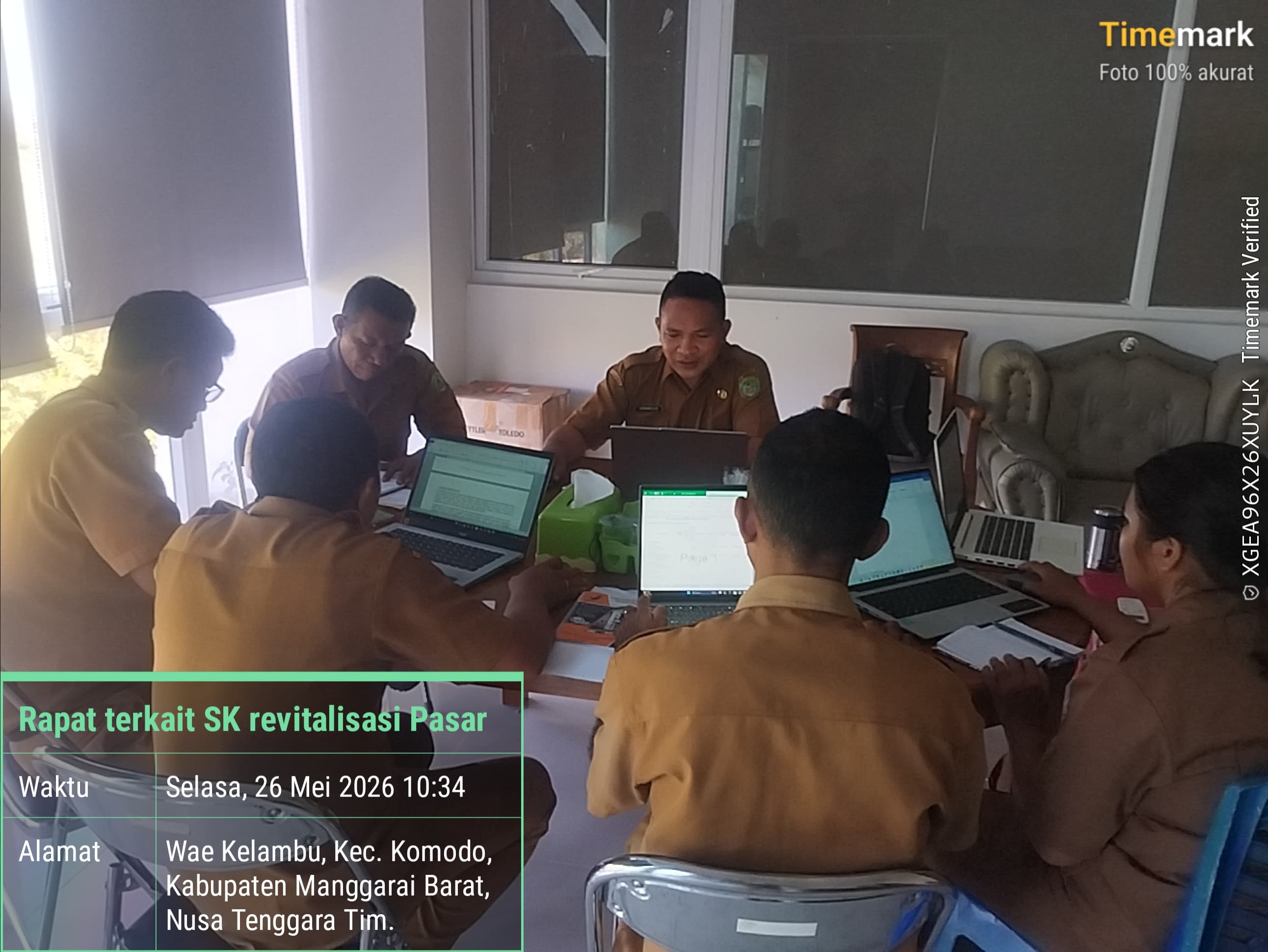Dinas Dagrin Kab. Manggarai Barat Usul Rancangan SK Bupati tentang Revitalisasi Pasar Rakyat Batu Cermin