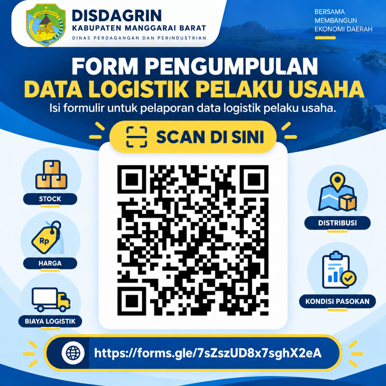 DISDAGRIN MANGGARAI BARAT AJAK PELAKU USAHA AKTIF ISI DATA LOGISTIK