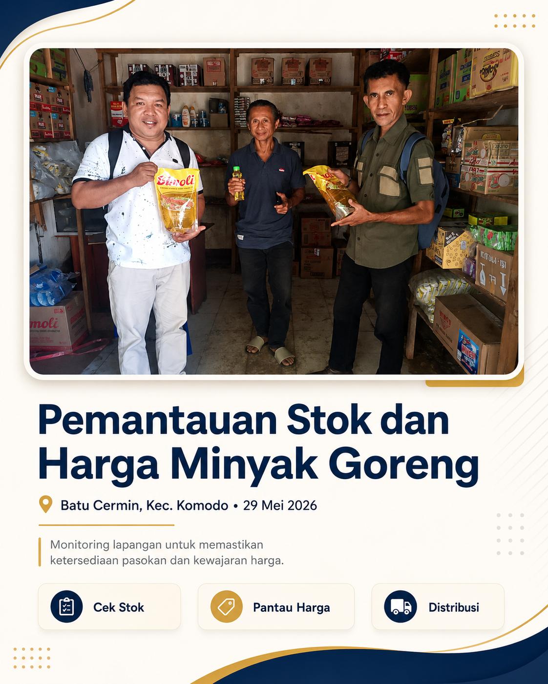 Harga Minyakita di Manggarai Barat Masih di Atas HET, Disdagrin Dorong Penguatan Distribusi Resmi dan Peran Bulog