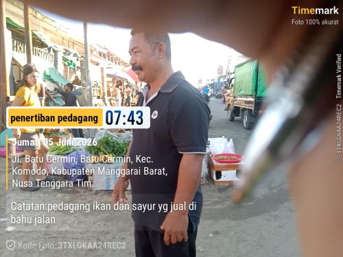 Pengawasan harian Pasar Batu Cermin Juni 2026