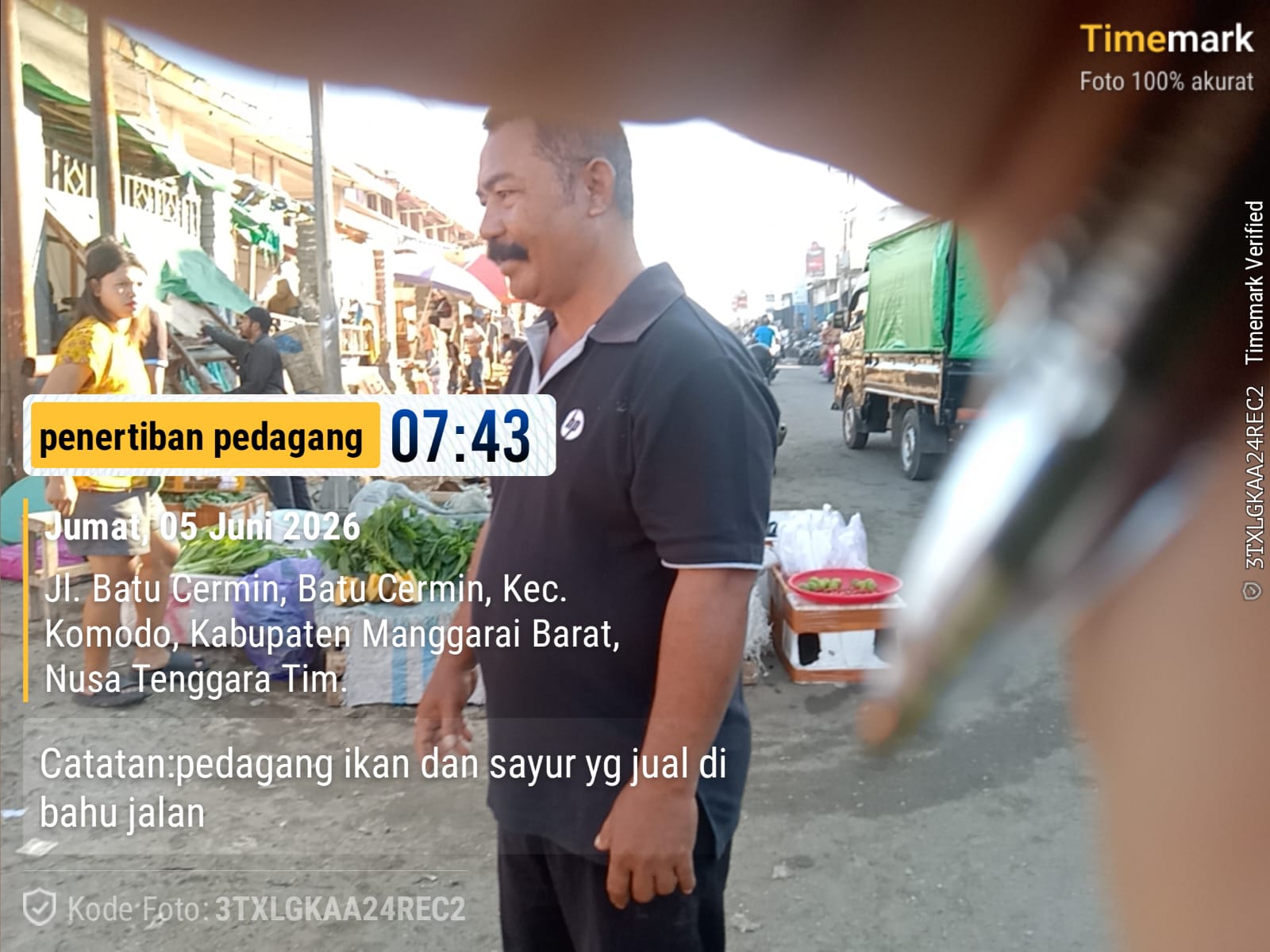 Pengawasan harian Pasar Batu Cermin
