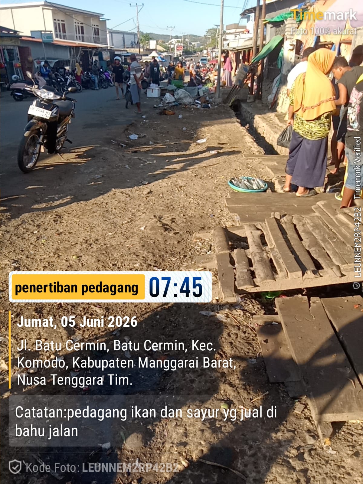 Pengawasan harian Pasar Batu Cermin