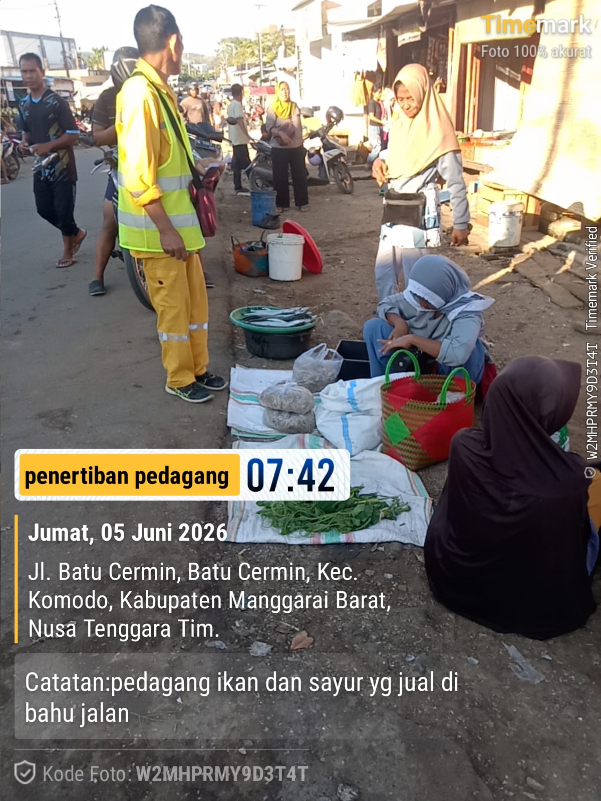 Pengawasan harian Pasar Batu Cermin